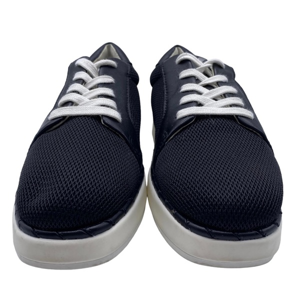 Franco Sarto Quinn Sneaker Black Leather Low Top Size 5.5 - Picture 7 of 12